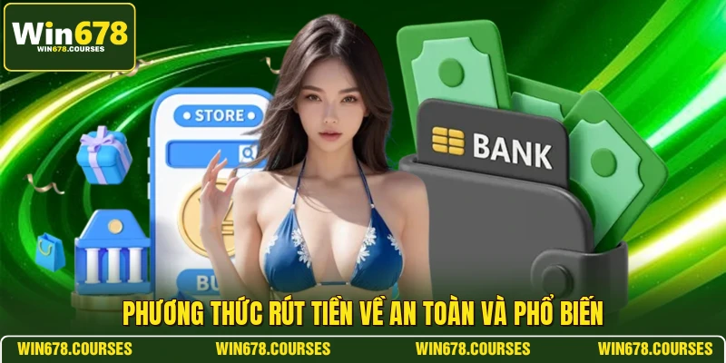 Phương thức rút tiền về an toàn và phổ biến 